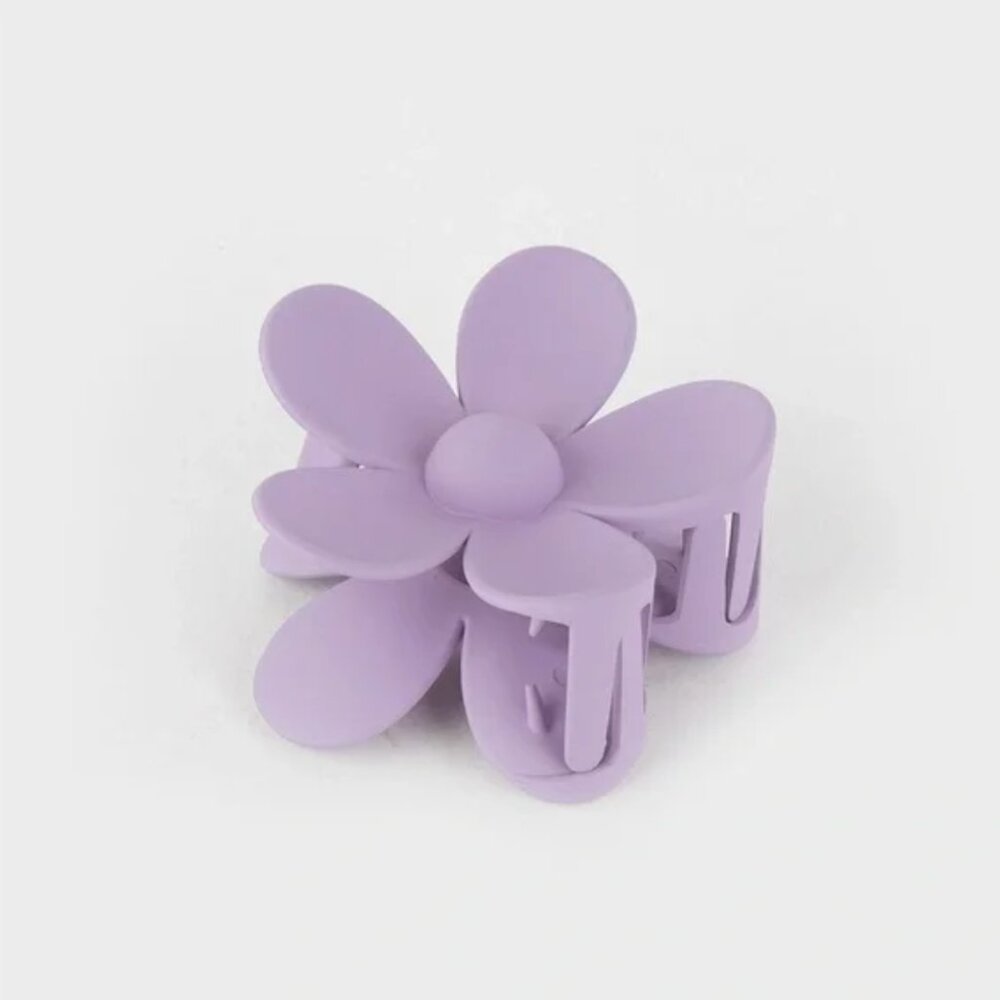 Purple Flower Claw Clip